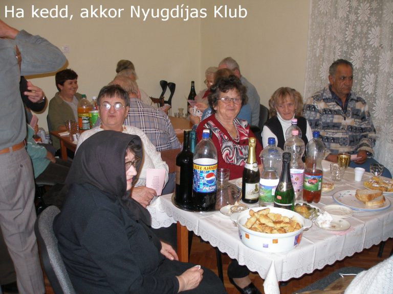 Ha kedd, akkor Nyugdíjas Klub