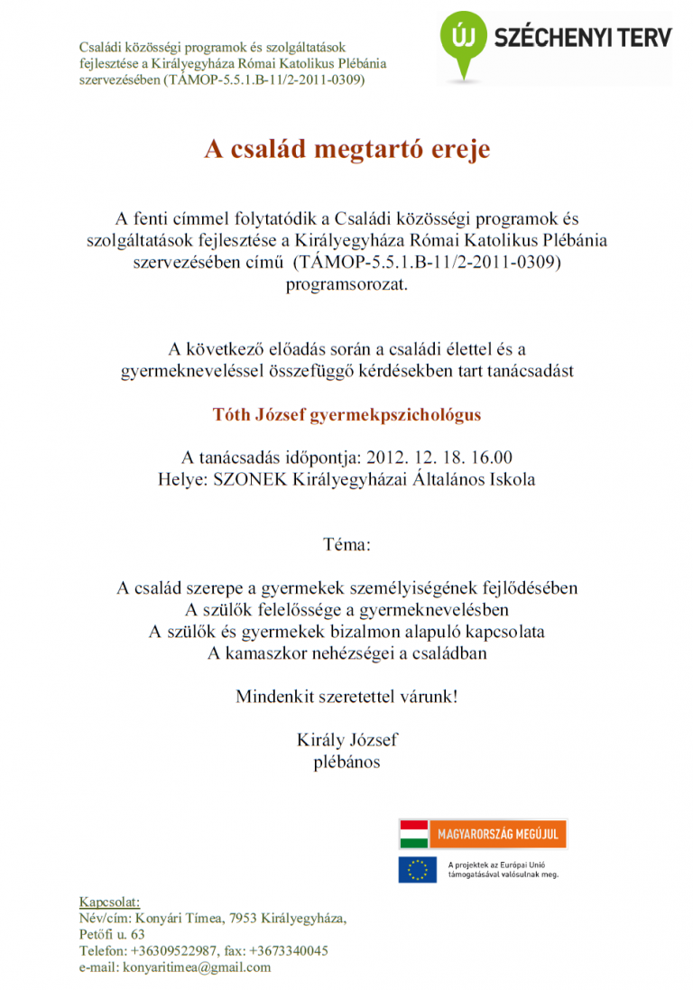 A család megtartó ereje